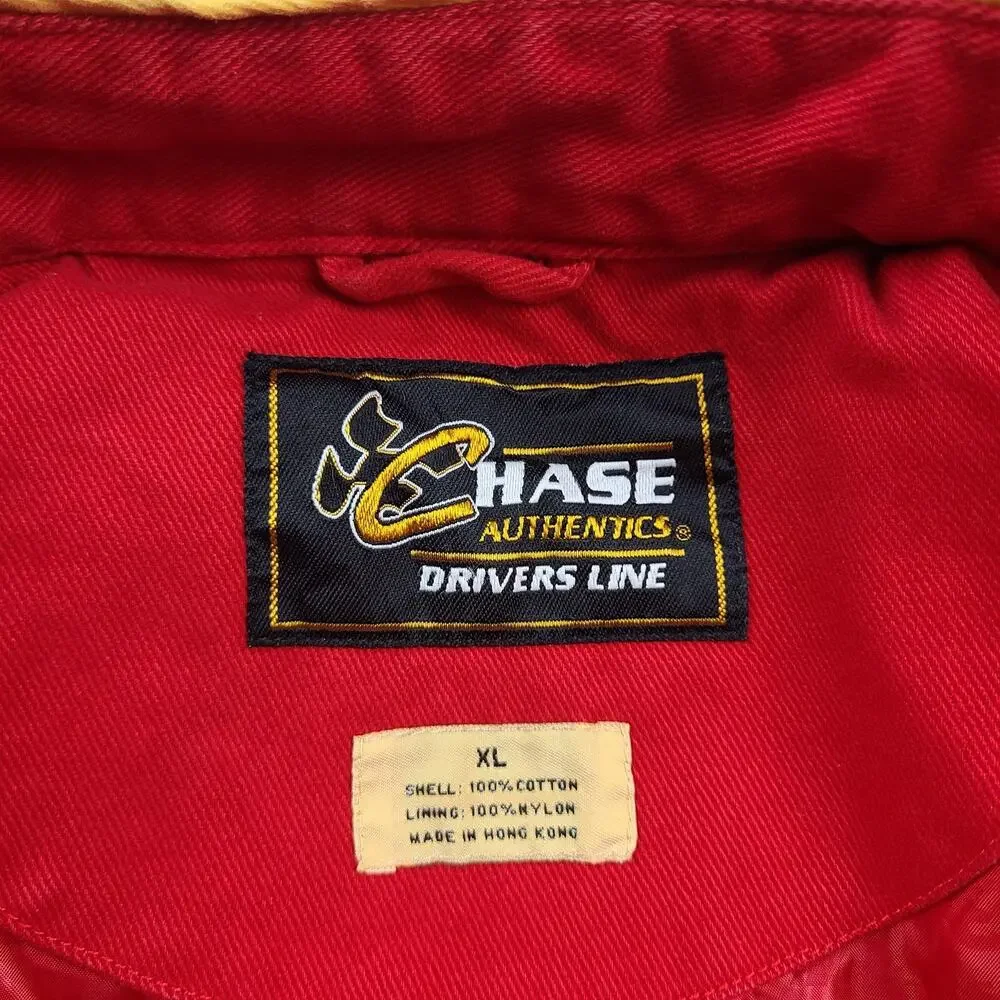 Vintage Chase Authentics Dupont NASCAR Champion Jeff Gordon Flames Jacket XL